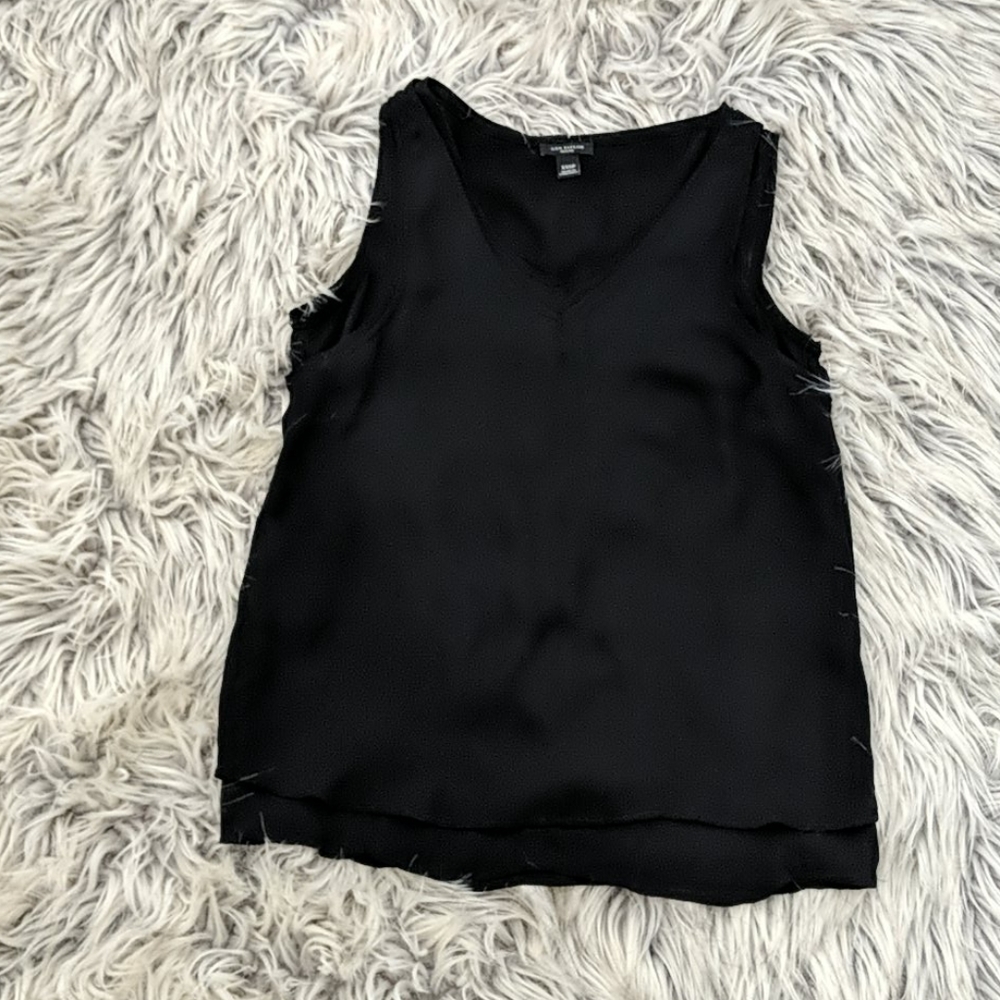 Ann Taylor Double Chiffon Sleeveless Top